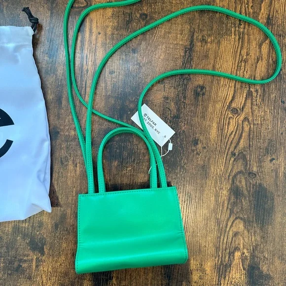 NEW Telfar Greenscreen Small Shopping Bag - Picture 4 of 10